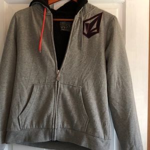 Volcom hoodie fleece lined